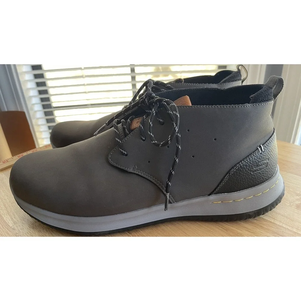 Skechers Streetwear Men Air Cooled Delson-Clenton Chelsea Boot 65695 Size‎ 13